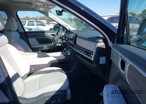 2025 Hyundai Santa Fe Hybrid Calligraphy from USA, damaged, VIN 5NMP54G15SH036923